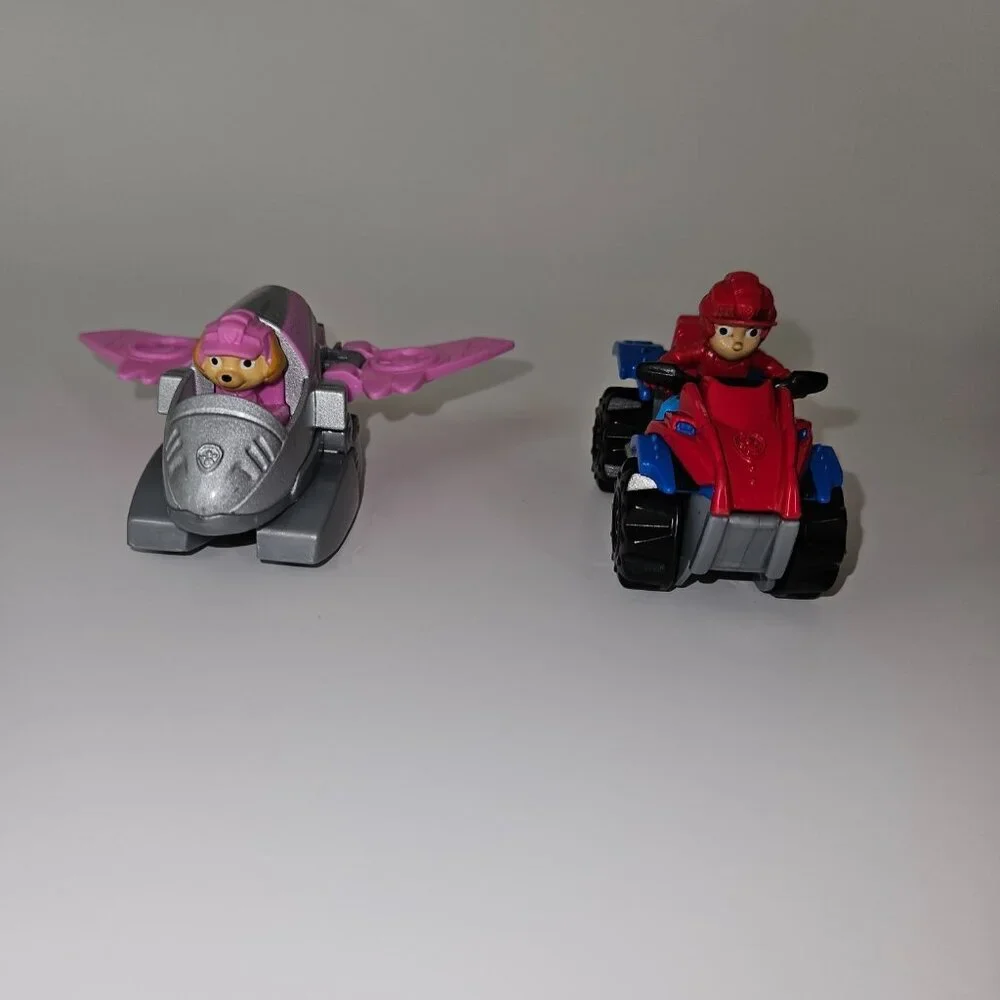 PAW Patrol Vehicle Lot Ryder Chase Skye Jet Dino Rescue Diecast/Plastic
